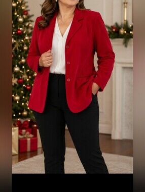 Jessica Holbrook Classic Red Women's Blazer